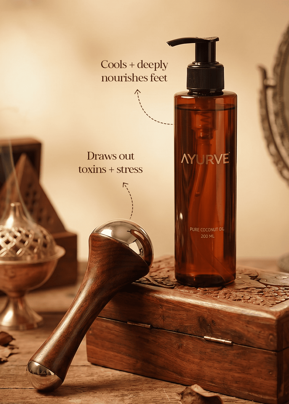 PADA ABHYANGA with Coconut Oil
