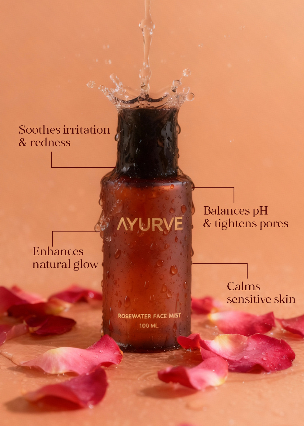 Ayurve Rose Water Face Mist (100ML)